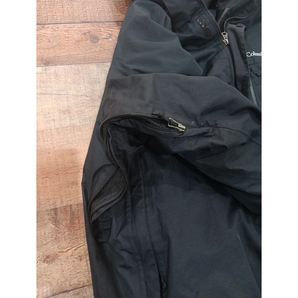 Columbia 3 In 1 Interchange Jacket Men XL Blac 3 In 1 Omni-Heat Tech Waterproof